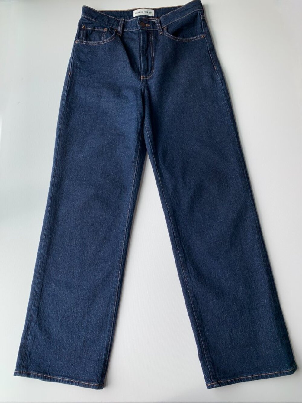 DENIM FORUM HIGH RISE WIDE LEG JEAN WOMEN'S SIZE 29 INDIGO BLUE